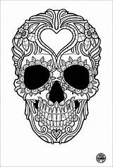 Sugar Skull Coloring Page Pdf At Ganrobinblog Blog sketch template