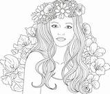 Beautiful Woman Coloring Pages sketch template
