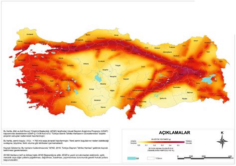 TÜRKİYE’NİN DEPREM TEHLİKE HARİTASI – Atlas