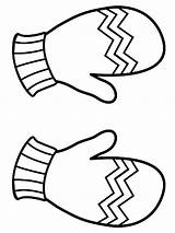 Free Printable Mitten Coloring Page sketch template