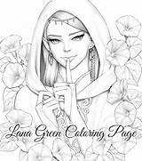 Secret Coloring Page For Adults Grayscale  Etsy UK sketch template