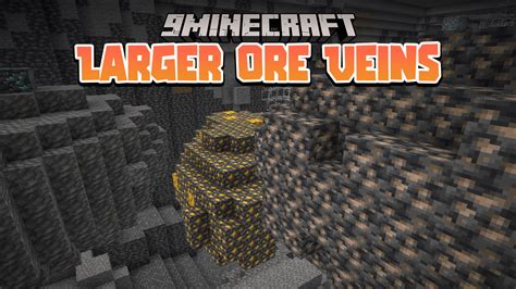 Larger Ore Veins Data Pack (1.19.2, 1.19) - Ore Spawns in Bigger Chunk - Mc-Mod.Net