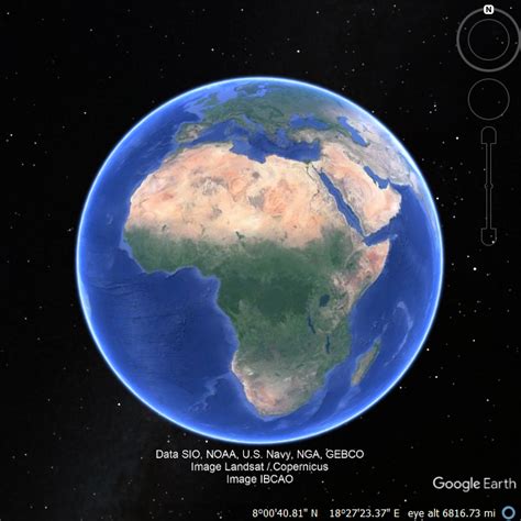 Google Earth Africa Map