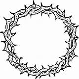 Crown Of Thorns Coloring Page  AdelaideilNelson sketch template