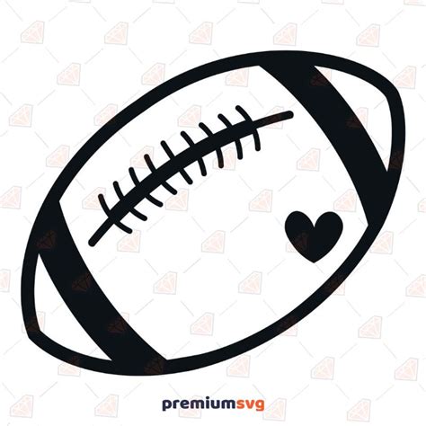 Football Ball With Heart SVG, Football Instant Download | ubicaciondepersonas.cdmx.gob.mx