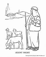 Shepherd Bible Coloring sketch template
