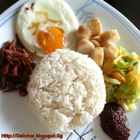 Nasi Lemak – Low Fat Version (Fragrant Coconut Milk Rice) - Delishar ...