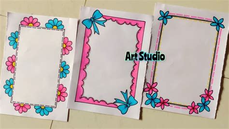 Pin on Front page or cover page designs or Border designs for school project