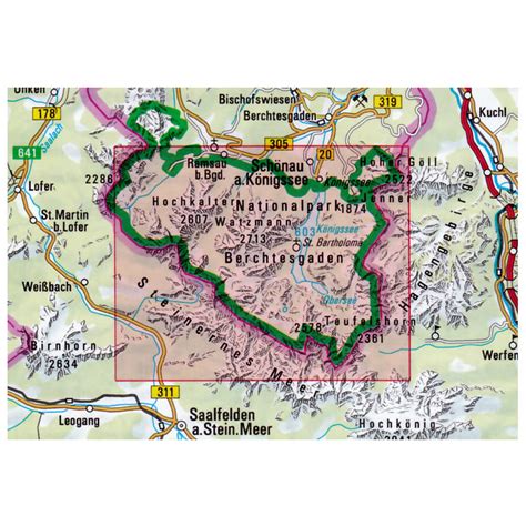 Berchtesgaden National Park Map - Gwerh