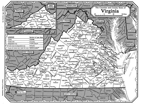 Map of Virginia - Rootsweb