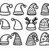 Cute Christmas Hats coloring Page  Download Print Or Color Online For sketch template