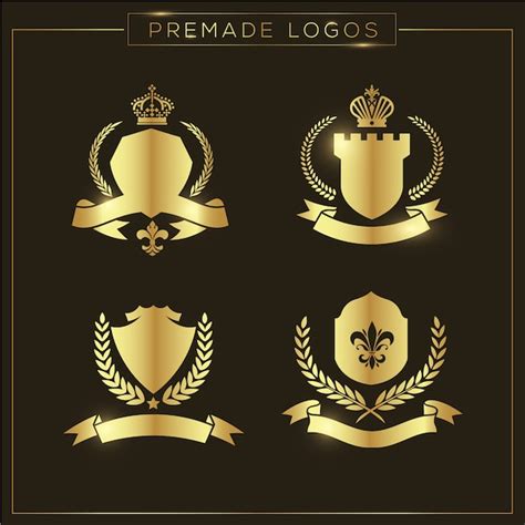 Free Vector | Golden logos collection