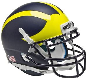 University of Michigan Wolverines Football Helmets