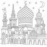 Mosque Coloring Pages sketch template