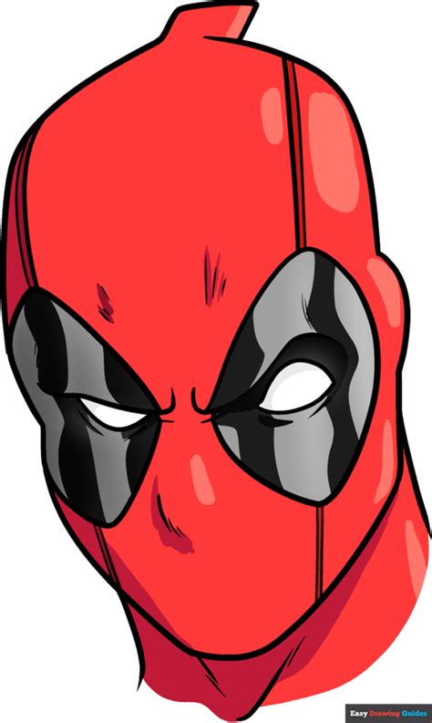 Deadpool Mask Drawing