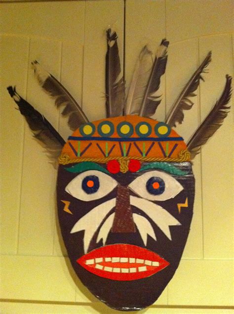 Ellen's Art and Craft: Recycled African Mask