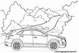 Cadillac XT5 Coloring Page  Free Printable Pages sketch template