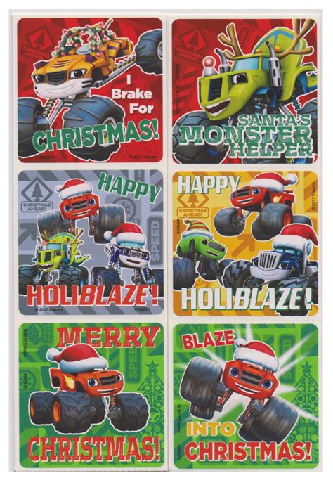 25 Blaze and Monster Machines Christmas Stickers 2.5 X - Etsy