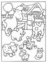 Farm coloring pages sketch template