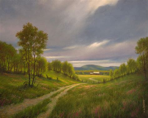 Old Farm Road Painting by Barry DeBaun - Pixels