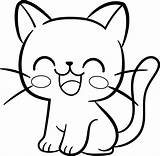 Vector Meow Cute cartoon Kitten Black And White line drawing For  sketch template