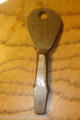 Vintage PROTO TOOLS ADVERTISING KEY CHAIN SCREWDRIVER -- Antique Price Guide Details Page
