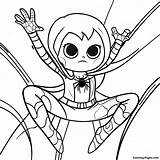 Spider Girl Coloring Page  Pagescom sketch template