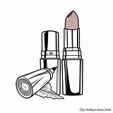 Lipstick Coloring Pages  Free & Printable sketch template