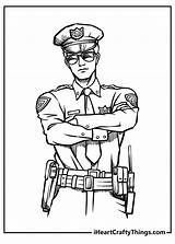 Female Police Officer Coloring Pages  Vrogueco sketch template