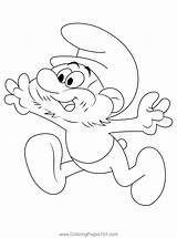 Papa Smurf Coloring Pages sketch template