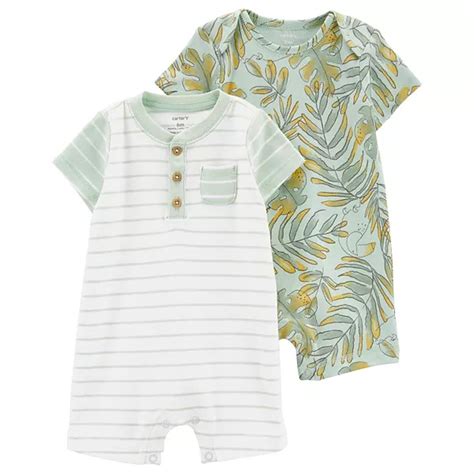 Baby Girl Carter's 2-Pack Cotton Rompers