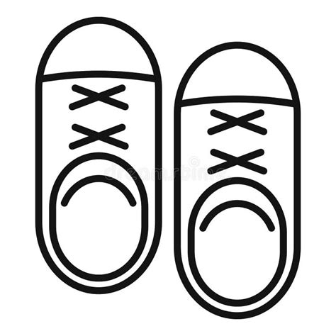 Running Shoes Icon, Outline Style Stock Vector - Illustration of ...