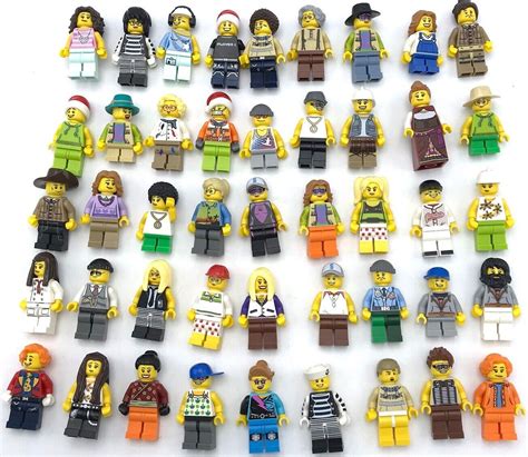 LEGO 10 NEW LEGO MINIFIGURES TOWN CITY SERIES BOY GIRL TOWN PEOPLE SET ...