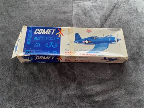 COMET BALSA WOOD F4U-1 CORSAIR model airplane kit $10.00 - PicClick