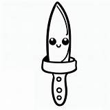 Cuchillo Faca Colorir Couteau Coltello Cocinero Dibujo Cuoco Cozinheiro  sketch template