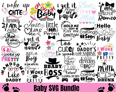 Baby SVG Bundle, Baby Onesie SVG, Funny Baby Svg, Baby Newborn Svg ...