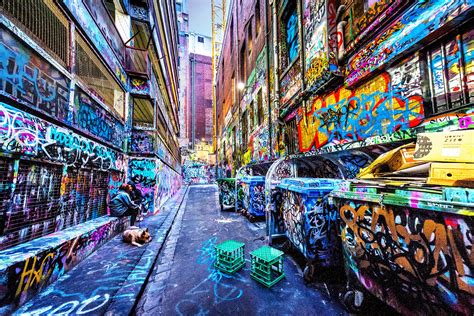 Street Art Print, Graffiti Wall Art, Melbourne Photography, Hosier Lane ...