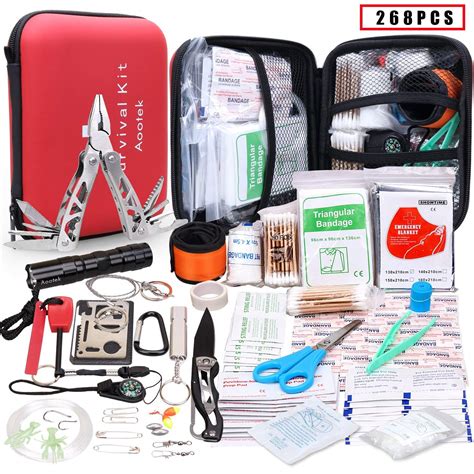 Aootek Upgraded first aid survival Kit.Emergency Kit earthquake ...