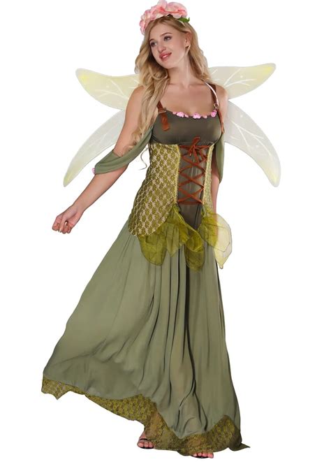 2018 New Angel Flower Fairy Dress Most Popular Classic Halloween Cosplay Costume Women Green ...