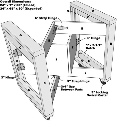 Saturday Morning Workshop: Folding Mobile Workbench | Mobile workbench, Woodworking, Workbench