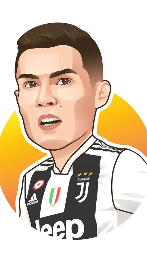 Ronaldo, Cartoon Art, sports, footballer, cr7, juventus, HD phone ...