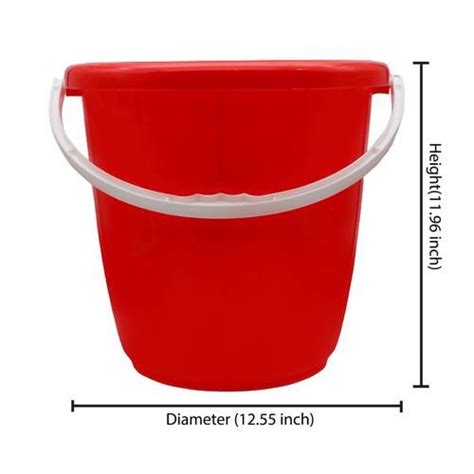 Buy Jaycee Bucket - Plastic, Sturdy Handle, Easy To Clean, BPA Free ...