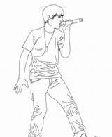 Singer Coloring Sheet sketch template