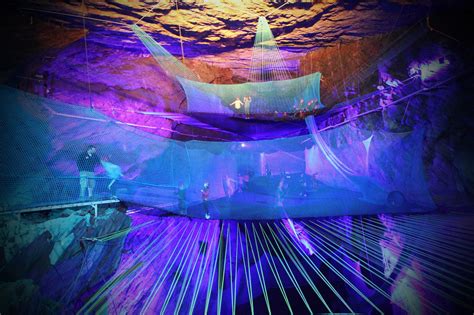 Bounce Below: A Giant Network of Trampolines Suspended in an Abandoned Welsh Slate Mine — Colossal