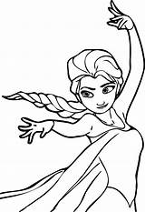 Printable Coloring Page Elsa sketch template