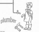 Plumber 5 coloring Page sketch template
