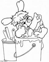 Cute Puzzle Popple coloring Page sketch template