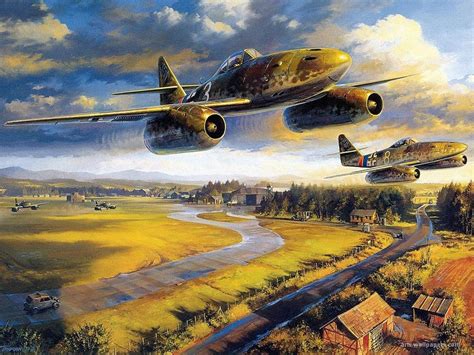 Patriotic War Aircraft Paintings of World War 2 Planes Paintings