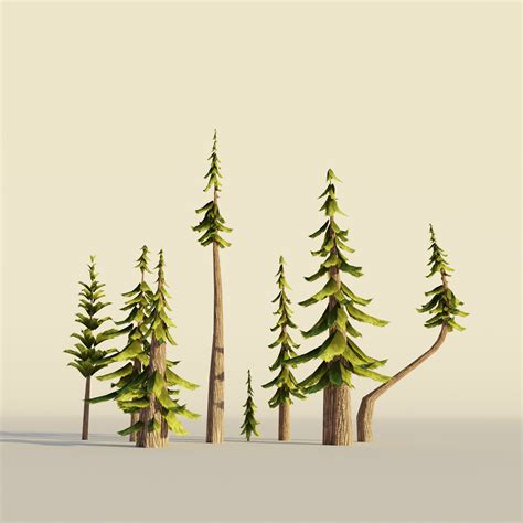 ArtStation - Stylized trees