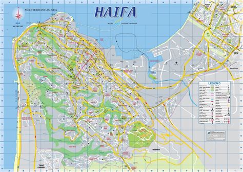 Haifa sightseeing map - Ontheworldmap.com